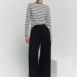 Pantalone palazzo crepe