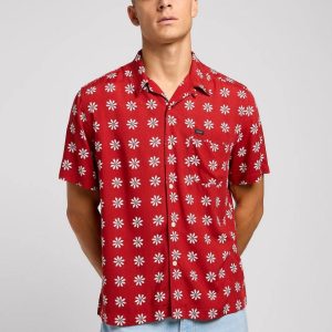 Camicia m/m – Resort shirt Garnet Daisy