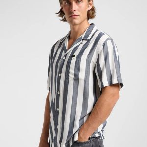 Camicia m/m – Resort shirt rivet Navy