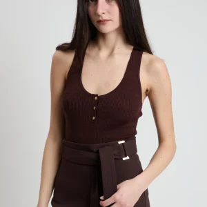 Elisabetta Franchi Canotta in Maglia 1048