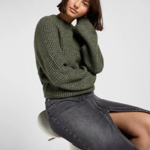 Maglie – Knit sweater Olive Gray