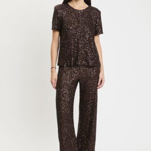 Solotre Pantaloni Paillettes 8258
