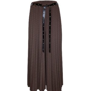 Pantalone gaucho rigato plisse