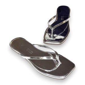 Infradito square toe lily mirror