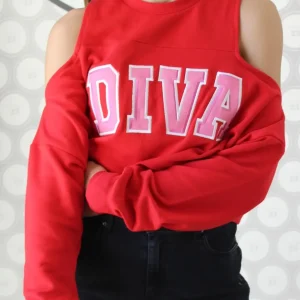 Felpa cropped DIVA