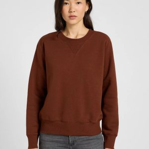 Felpe – Raglan crew sweat Luxe Brown