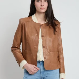 BULLY Leather Jacket Caramel 1135