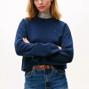 Maglie – Soft wool crew relaxed Navy