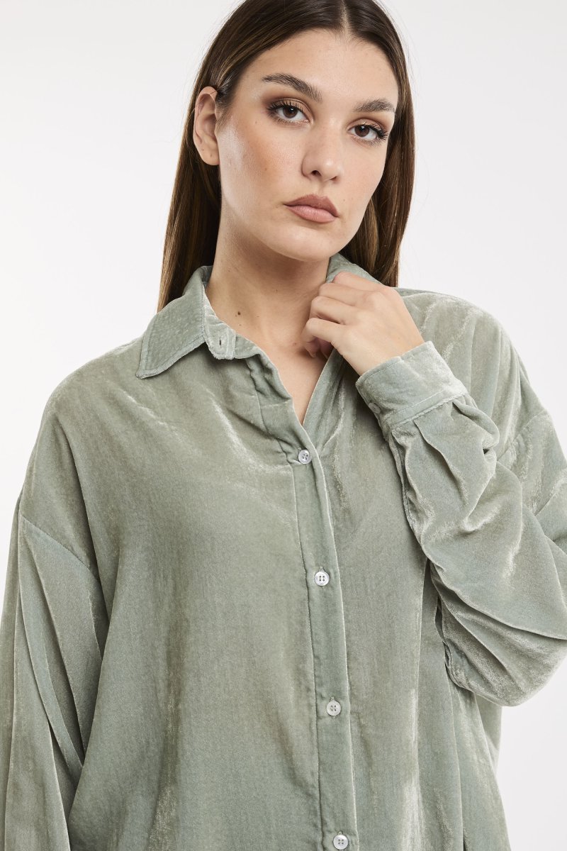 Cruna Camicia In Velluto 6529 - immagine 3