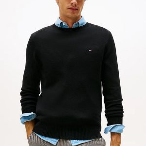 Maglie – Lambswool crew Black
