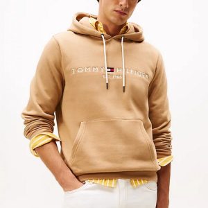 Felpe – Tommy Logo hoody Timeless Camel