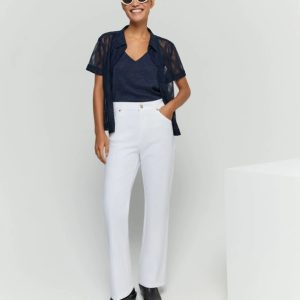 Pantalone flare cotone strech
