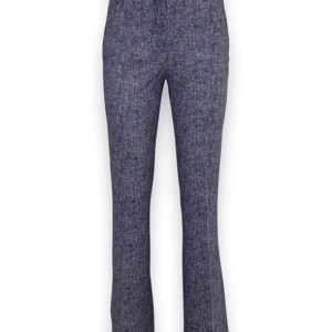 Pantalone flared piquet strech