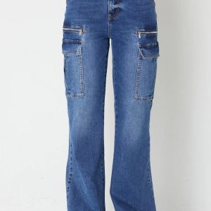 Jeans – Vica cargo jeans con zip