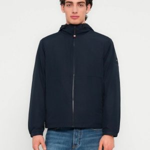 Giacconi – Branded hood jacket Desert Sky