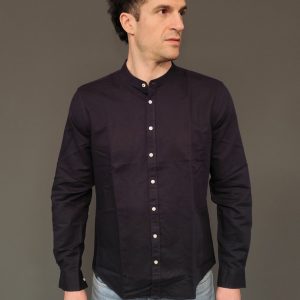 Camicie – Shirt linen korean Navy