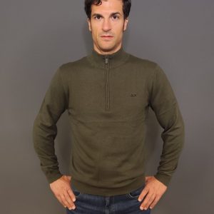 Maglie – Half zip sweater Militare