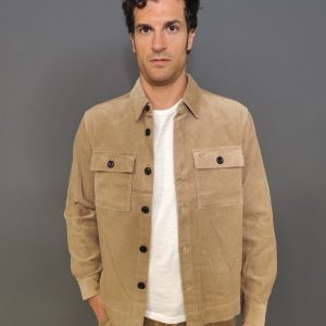 Camicie – Overshirt courduroy Beige