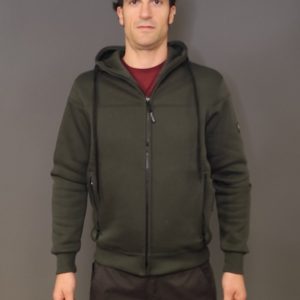 Felpe – Venator felpa zip e cap Green