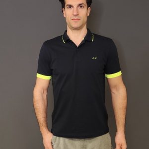 Polo – Polo small stripe fluo Navy