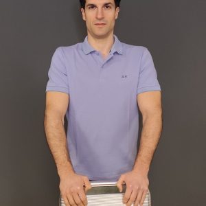 Polo – Polo small stripe collar Lilla