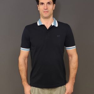 Polo – Polo multistripes collar Navy