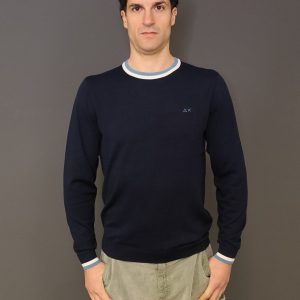 Maglie – Sweater stripes detalis Navy