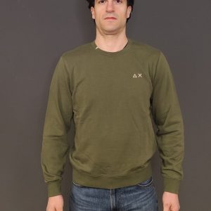 Felpe – Sweat basic crew Verde Scuro