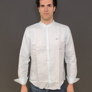 Camicie – Shirt linen korean Azzurro
