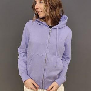 Felpe – Hoodie zip fleece Lilla