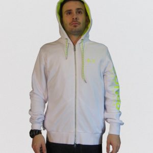 Felpe – Hood zip sun fluo felpa