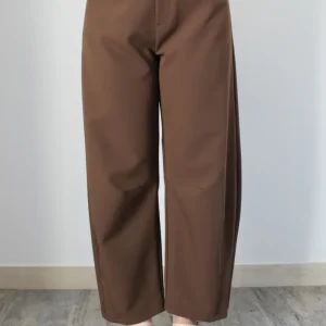 Pantalone barrel cioccolato – Vicolo