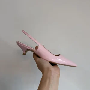 Slingback vernice baby pink – Divine Follie