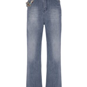LANA CAPRINA – JEANS CON ACCESSORIO GIOIELLO