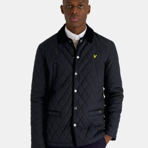 Giacconi – Quilted jacket dark navy