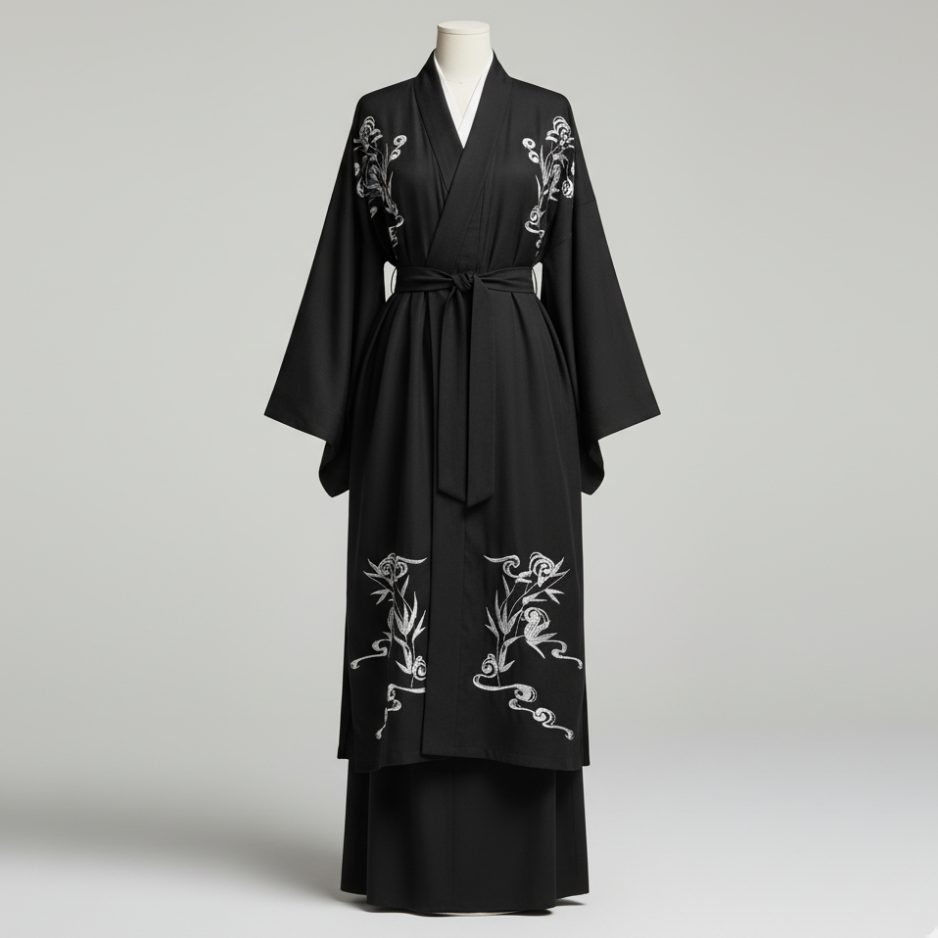 Kimono Donna Nero - immagine 2