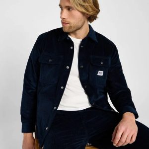 Giacconi – Workwear overshirt rivet Navy