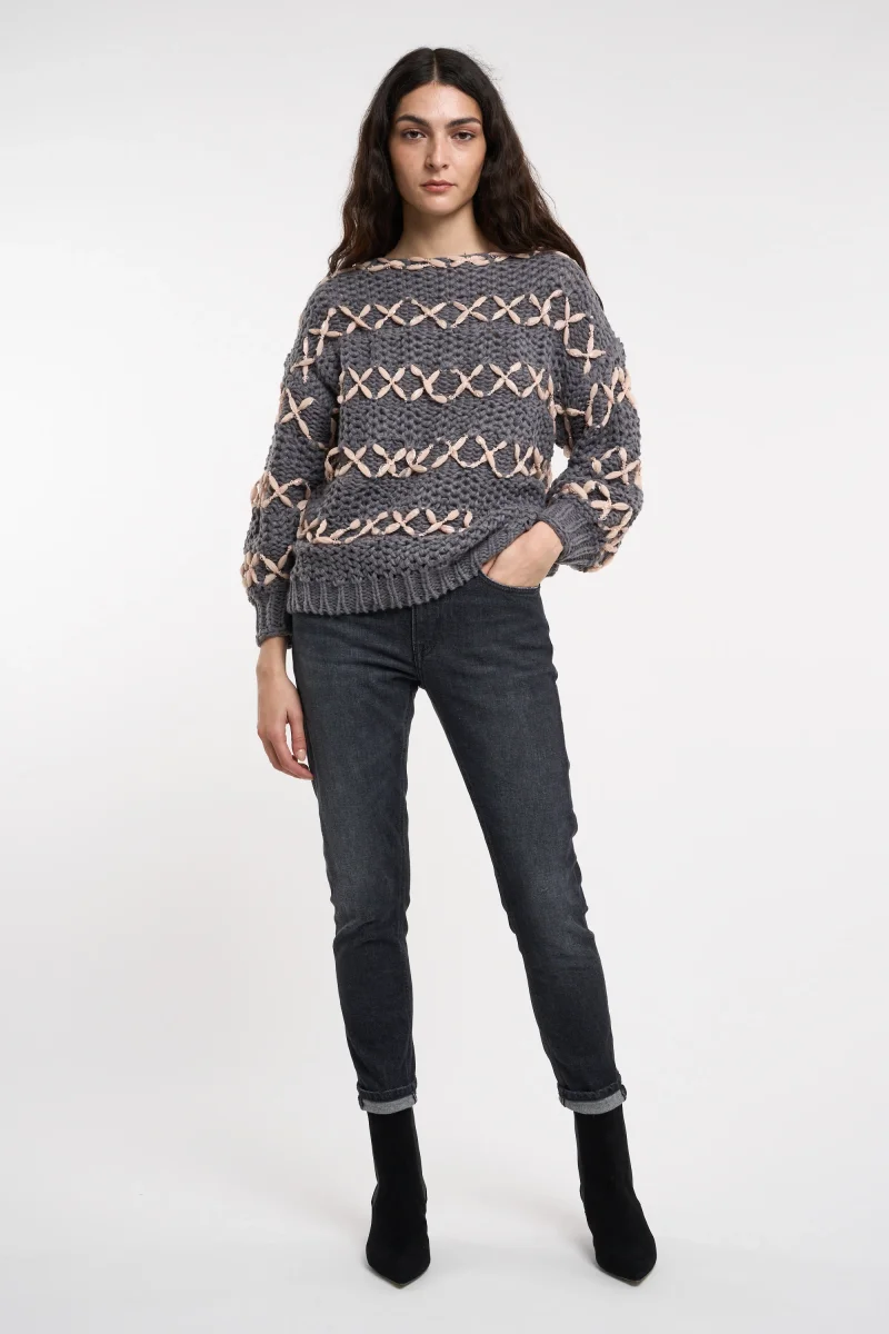 Meisïe Maglia Fatta a Mano 6489 - immagine 3