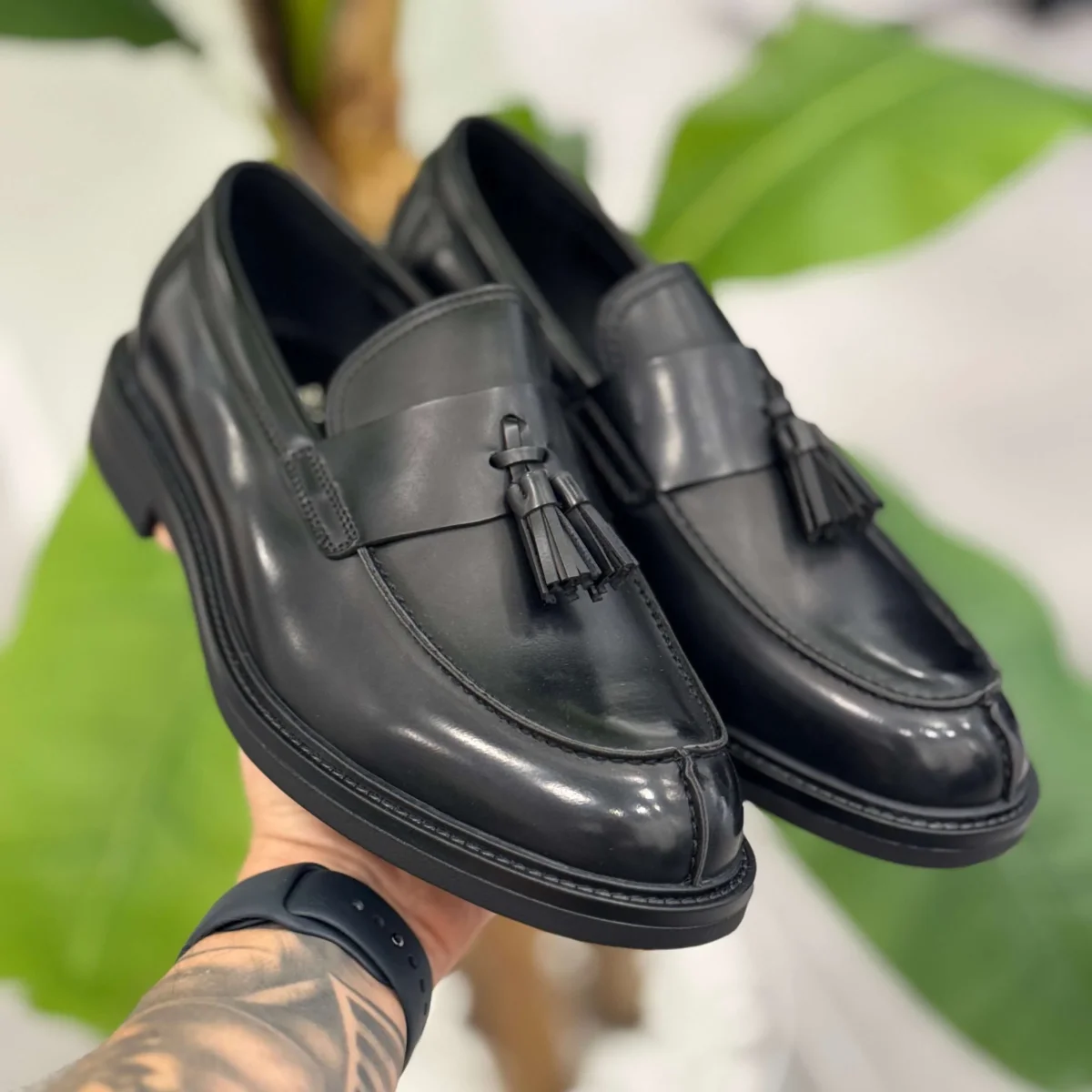 Mocassino con Nappine Nero - immagine 2