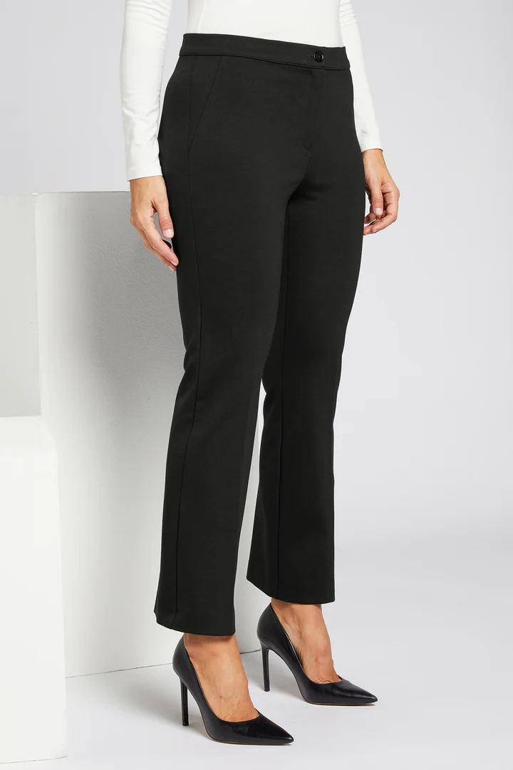 LUISA VIOLA – PANTALONI KICK FLARE IN PUNTO STOFFA STRETCH - immagine 3