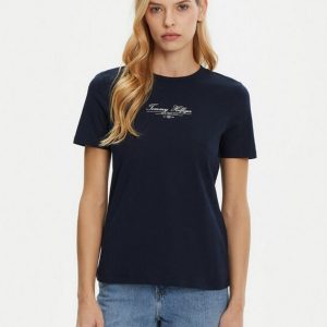 T-Shirt – Reg script tee Navy