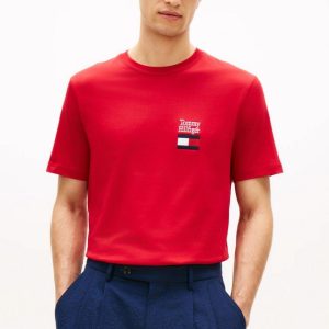 T-Shirt – Text stack tee Red