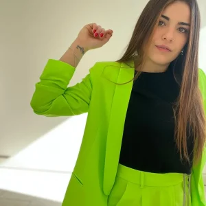 Blazer manica arriccio
