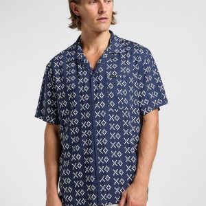 Camicia m/m – Resort shirt rivet Ecru