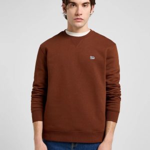Felpe – Patch crew sweat Luxe Brown
