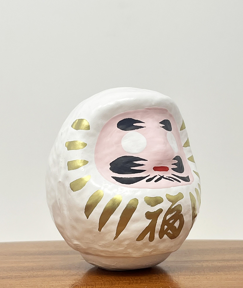 Daruma “Fuku” – “Buona Fortuna” bianco (Amore) con packaging incluso - immagine 6