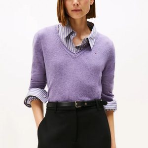 Maglie – Soft wool V sweat Lilac