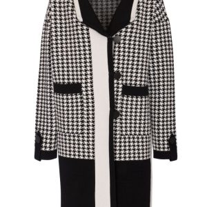 LANA CAPRINA – CAPPOTTO JACQUARD IN MAGLIA