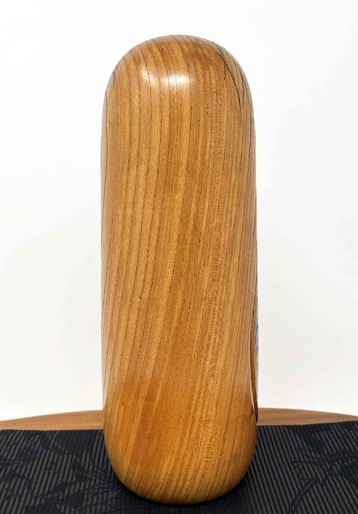 Esclusiva kokeshi vintage “Satoshin” di Kanou Chiyomatsu (28,5 cm) - immagine 5