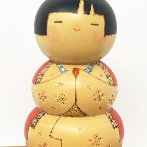 Rara kokeshi vintage di Tatsuo Kato